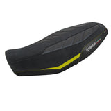 Tappezzeria Italia Ducati Scrambler 800 2023-2025 Seat Cover Comfort in Velvet Yellow and Black