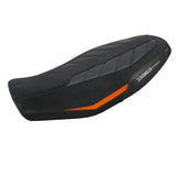 Tappezzeria Italia Ducati Scrambler 800 2023-2025 Seat Cover in Velvet Look Orange and Black