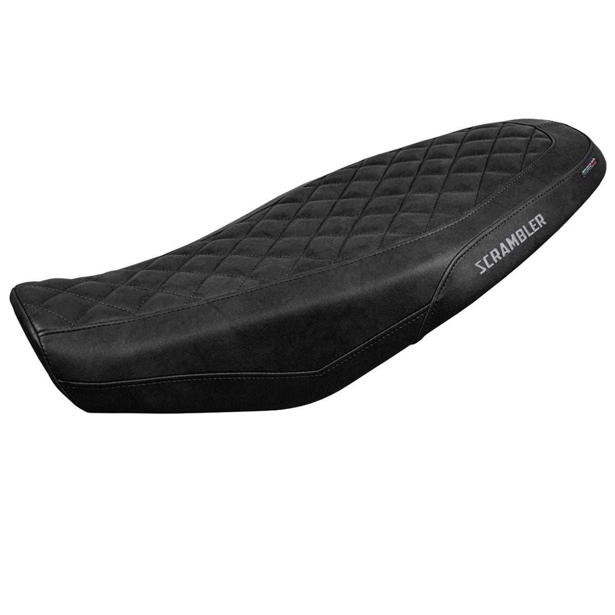 Tappezzeria Italia Ducati Scrambler 800 2023-2025 Seat Cover in Black Leather Look Diamond