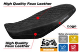Tappezzeria Italia Ducati Scrambler 800 2023-2025 Seat Cover in Black Leather Look Diamond