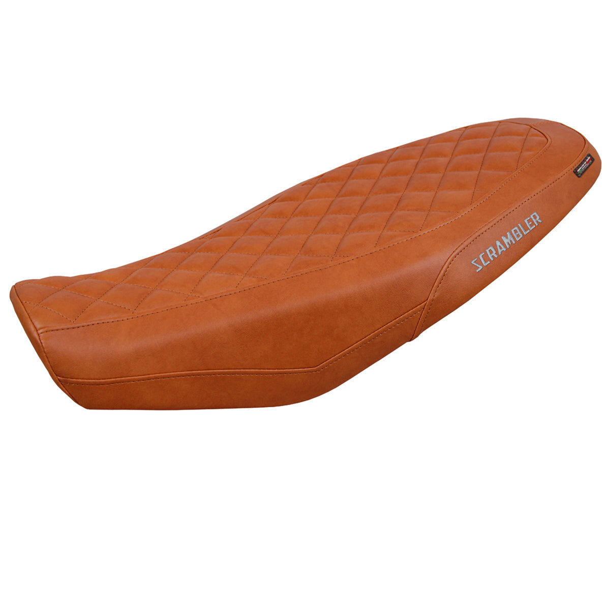 Tappezzeria Italia Ducati Scrambler 800 2023-2025 Seat Cover Comfort in Brown Leather Diamond