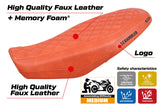 Tappezzeria Italia Ducati Scrambler 800 2023-2025 Seat Cover Comfort in Brick Leather Diamond