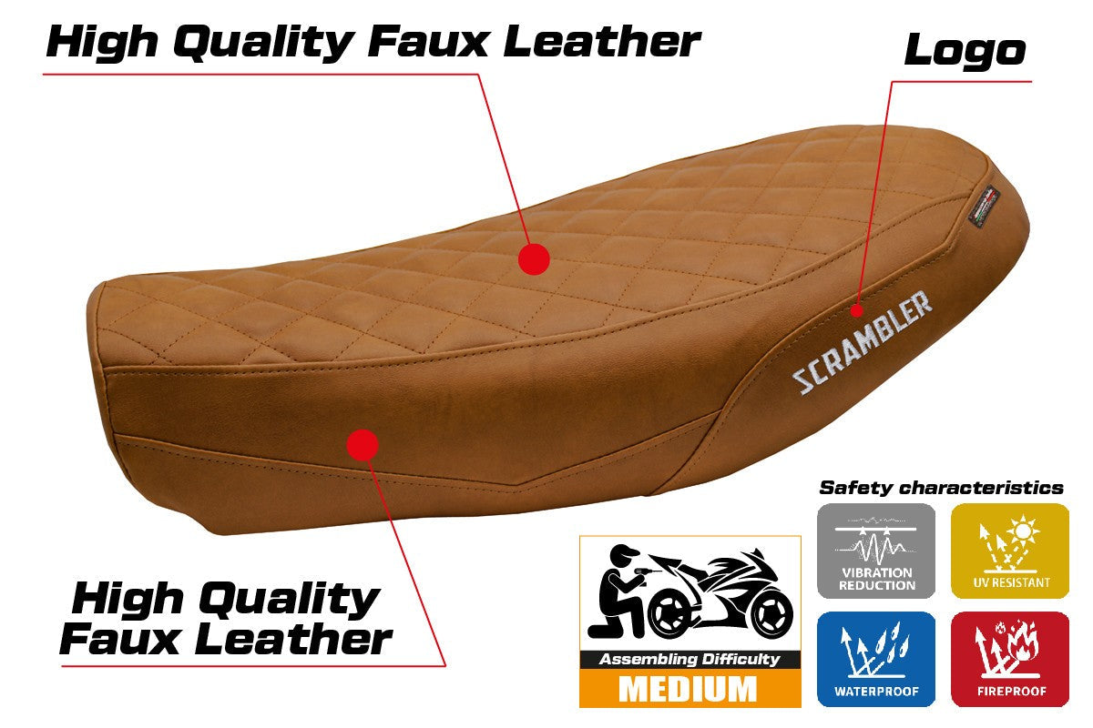 Tappezzeria Italia Ducati Scrambler Nightshift 2021-2022 Seat Cover Brown