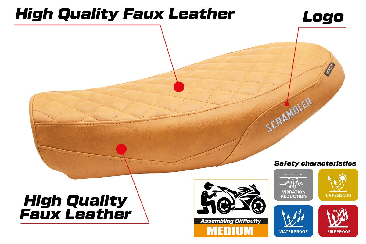 Tappezzeria Italia Ducati Scrambler Nightshift 2021-2022 Seat Cover Camel