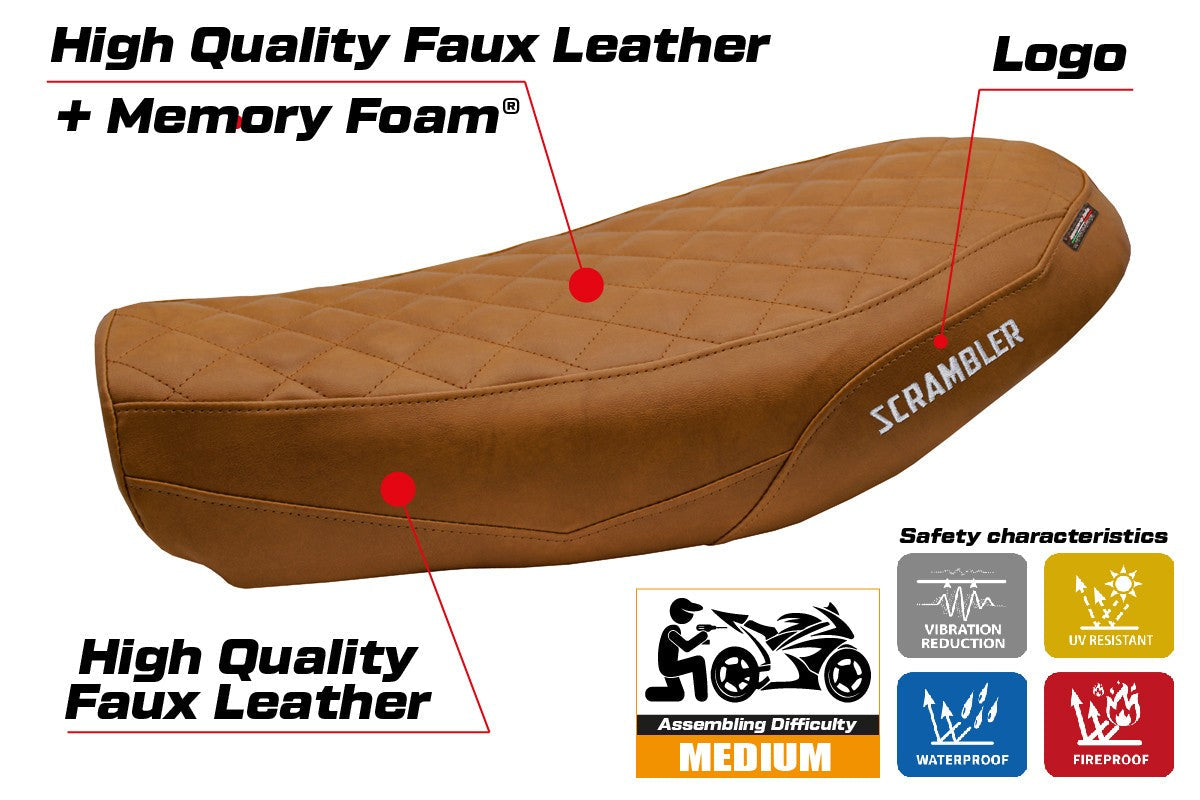 Tappezzeria Italia Ducati Scrambler Nightshift 2021-2022 Seat Cover Comfort Brown