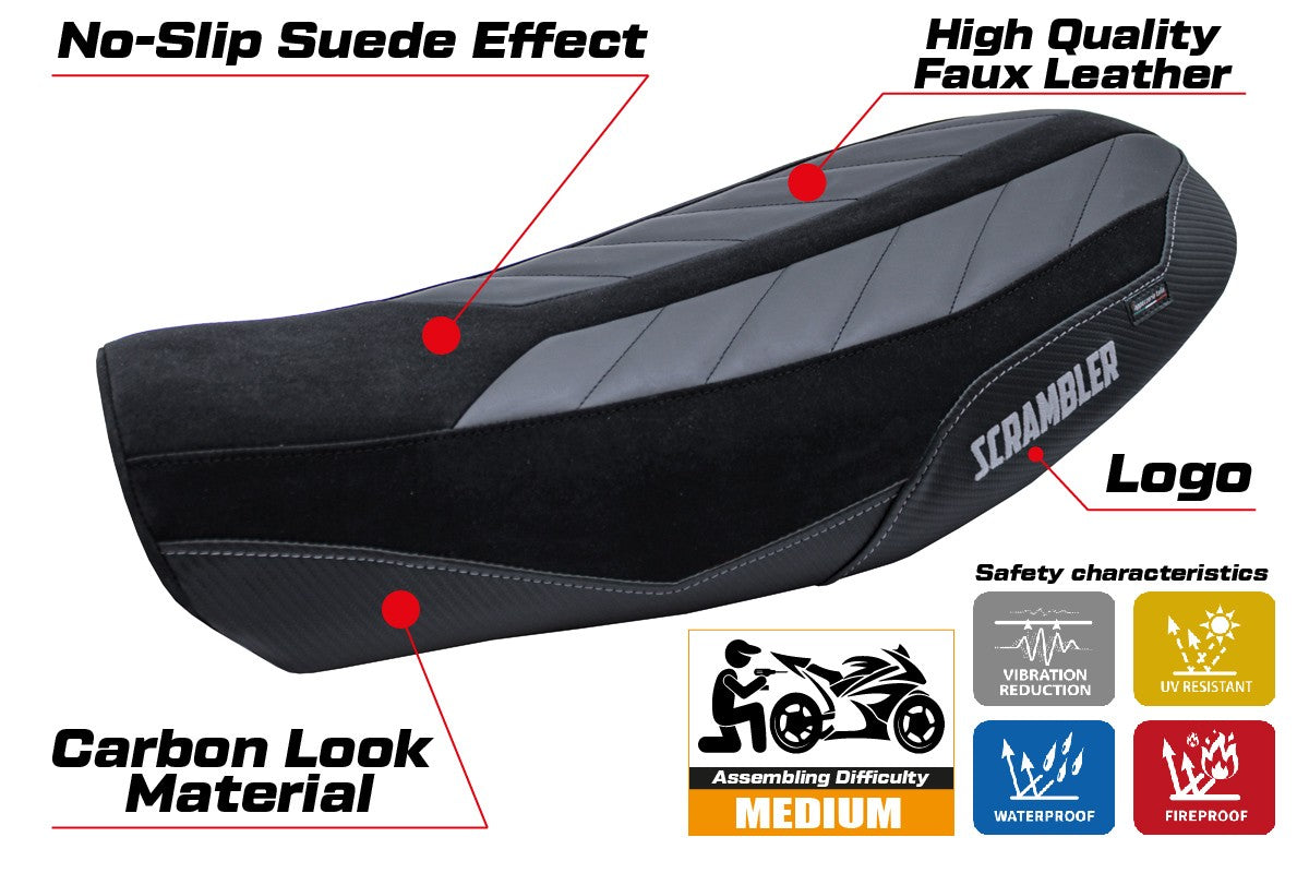 Tappezzeria Italia Ducati Scrambler Urban Motard 2022-2024 Seat Cover Vanguard Black