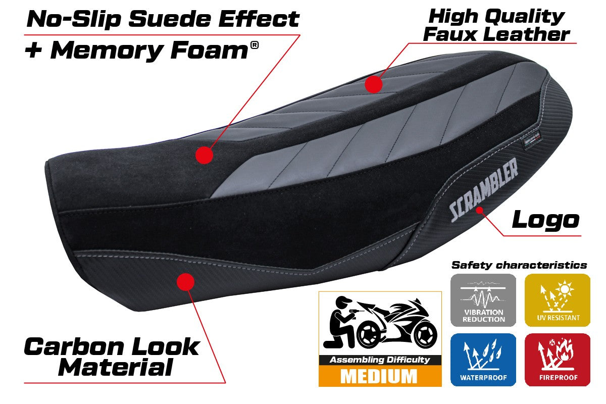 Tappezzeria Italia Ducati Scrambler Urban Motard 2022-2024 Seat Cover Comfort Black