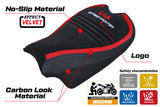 Tappezzeria Italia Ducati Streetfighter V4 2020-2024 Seat Cover in Velvet Red and Black SpEd