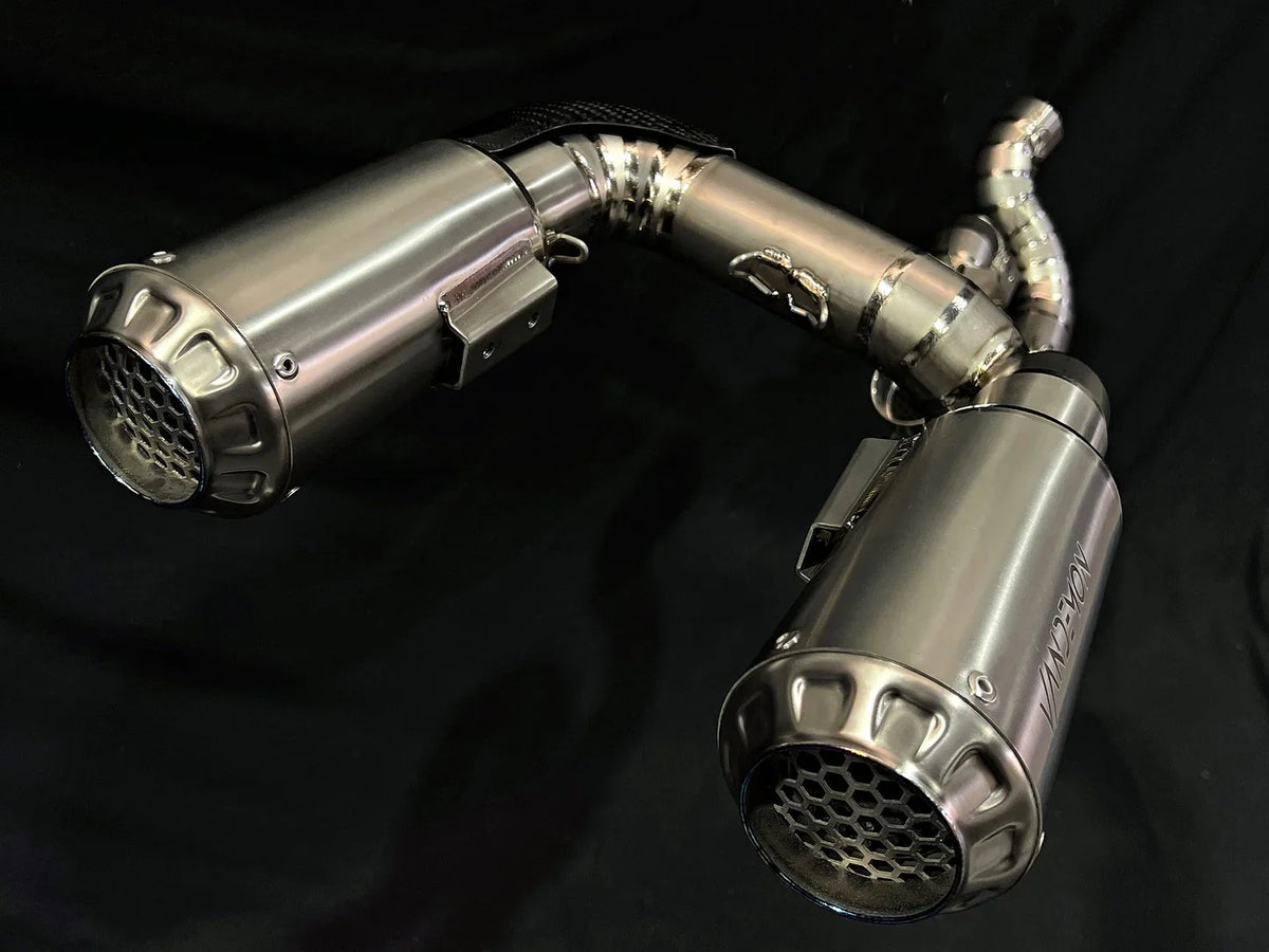 Vandemon Ducati Panigale & Streetfighter V4 Titanium High Mount 3/4 Slip-On 2018-21 DUCV4SFTIMUFHMA VA-120