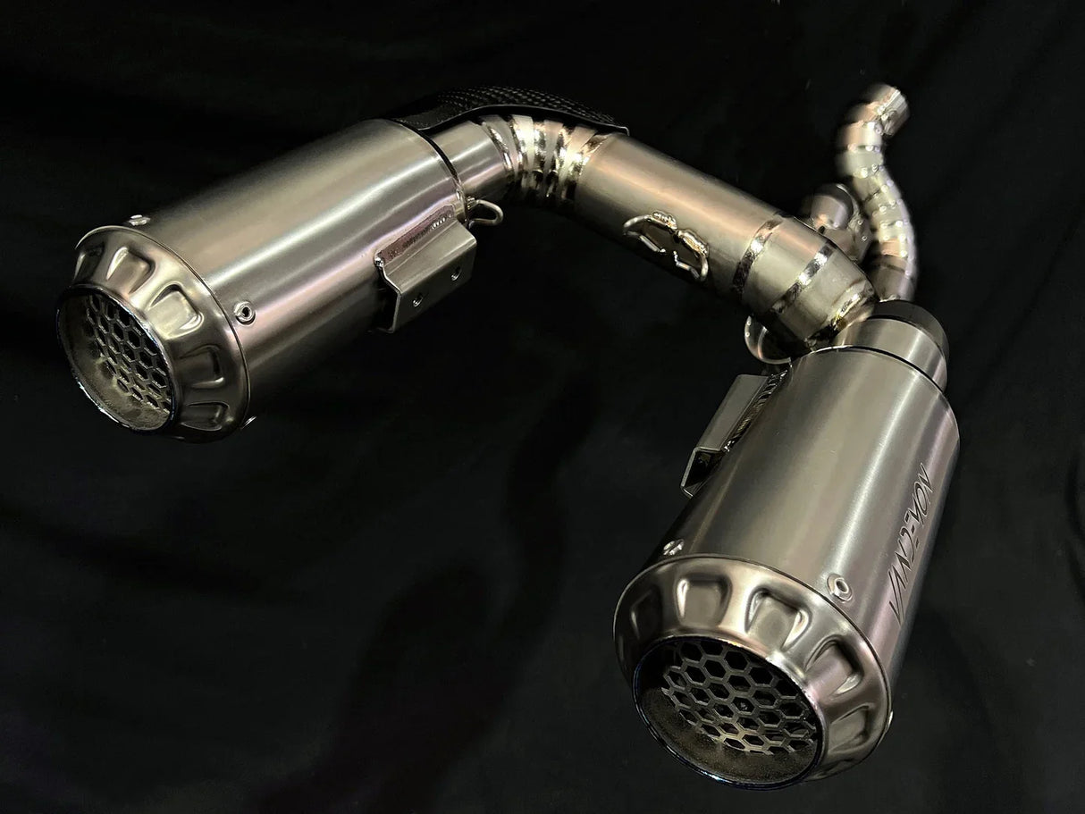 Vandemon  Ducati Panigale & Streetfighter V4 Titanium High Mount 3/4 Slip-On 2022-2024  DUCV4SFTIMUFHMB VA-35