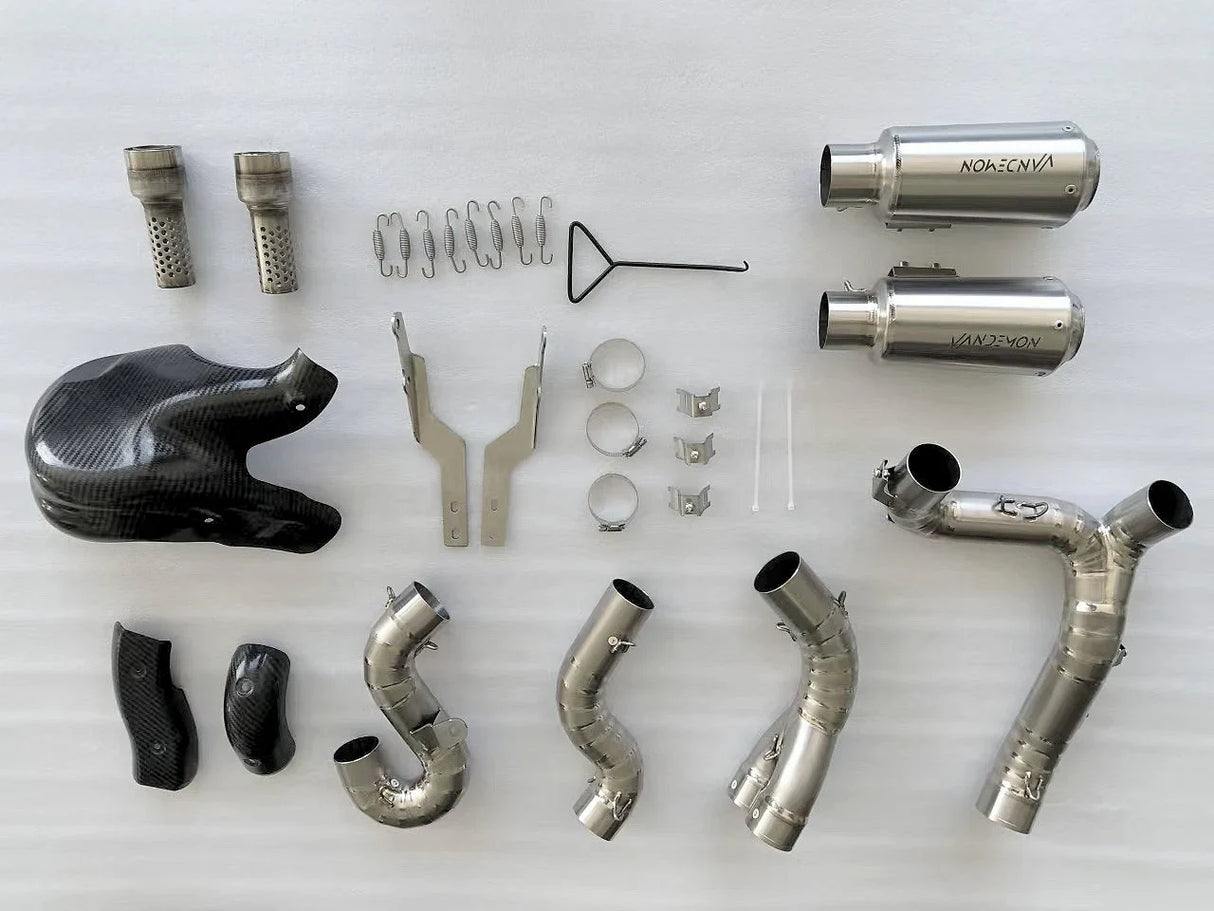 Vandemon  Ducati Panigale & Streetfighter V4 Titanium High Mount 3/4 Slip-On 2022-2024  DUCV4SFTIMUFHMB VA-35