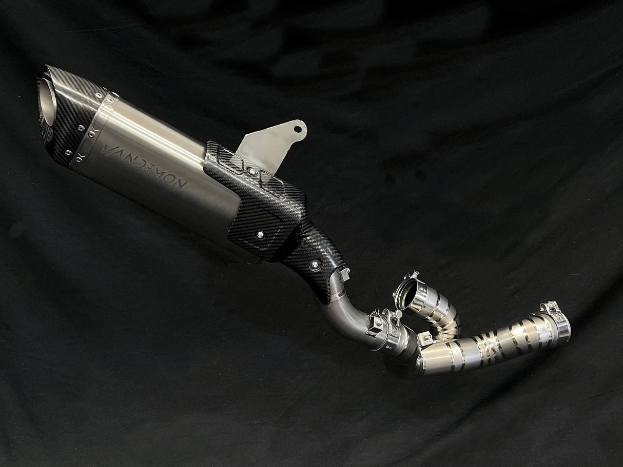 Vandemon  Ducati Multistrada V4 Titanium Slip-On Muffler & Cat-Delete 2021-2025 DUCV4MTSTIMUFFC VA-33