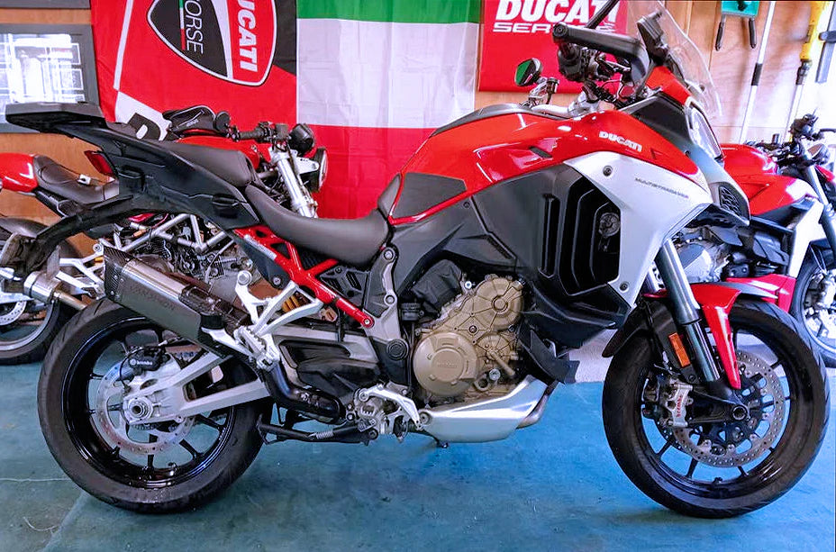 Vandemon  Ducati Multistrada V4 Titanium Slip-On Muffler & Cat-Delete 2021-2025 DUCV4MTSTIMUFFC VA-33