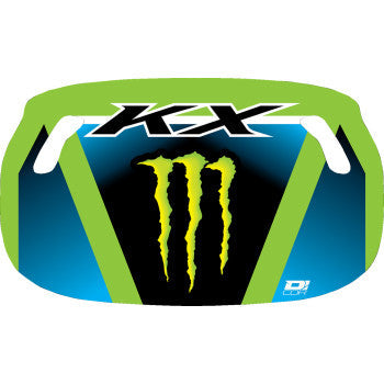 D'COR VISUALS Pit Board - Green/Blue - Monster Energy Logo 60-60-125