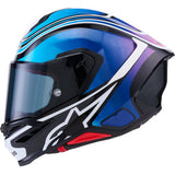 ALPINESTARS Helmet S-R7 Zeal Bk/Bl/Pk Fl/Wh Gloss Ece06/Dot L 8202826-1636-L