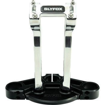 SLYFOX Handlebar Riser Kit - Pullback - 1" Clamping - 10" Rise - Raw SF-1002-10-R