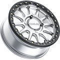 RACELINE WHEELS Wheel - Alpha - Front/Rear - Hyper Silver/with Black Ring - 17x7 - 5/114.3 - +25 mm A14SB-77012+25