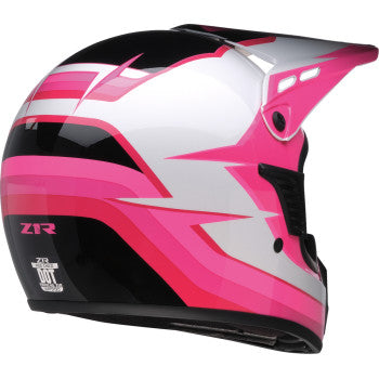 Z1R Child Dirt Maxx Helmet - Vortex - Pink/White - S/M 0111-1746