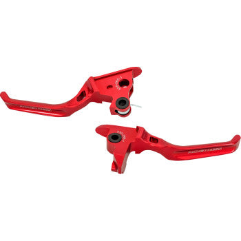 ARLEN NESS Levers Set Method Red 15-17 Softails No Cvo 530-033