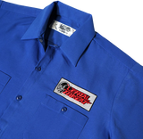 LETHAL THREAT Old Skool Eyeball Shop Shirt - Blue - XL DG60143XL