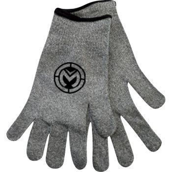 MOOSE OFFROAD Moose Full Finger Glove Liners - Heather Gray - Large 3330-8357