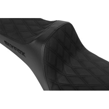 SLYFOX High Noon Seat - Double Diamond - Black Logo - Black Stitch - FXD '96-'03 4703C-SlyFox