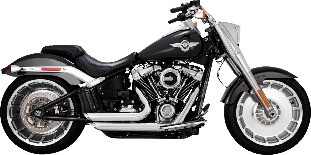 VANCE & HINES Shortshots Staggered Exhaust System - Chrome Softail 2018-2019/ 2023-2024  17335