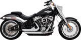 VANCE & HINES Shortshots Staggered Exhaust System - Chrome Softail 2018-2019/ 2023-2024  17335