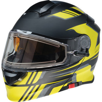 Z1R Solaris 2.0 Helmet - First Tracks - Electric - Dual Pane - Black/Hi-Viz - Small 0120-0838