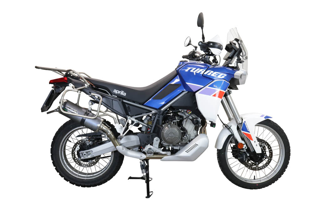 Aprilia Tuareg 660 2021-2024 Exhaust GPR Slip-on Dual Poppy