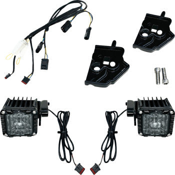 CUSTOM DYNAMICS Shark Demon® Turn Signal - LED - Amber/White SD-SG-FT-AW