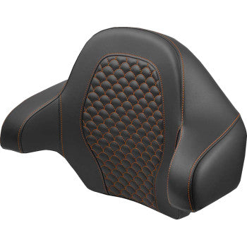 SADDLEMEN Tour Pak - Dragon Scale - Orange Stitch - FLH/FLT '14-'24 814-07-15503