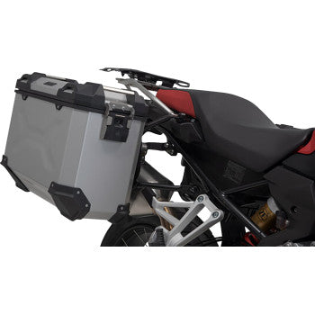 SW-MOTECH TRAX ADV Aluminum Case System - Silver - BMW F 750/800/850/900 GS '18-'24 KFT.07.897.70000/S