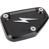 THRASHIN SUPPLY CO. Master Cylinder Cover - Brake - Front - Black/Twice-Cut TSC-3178-4