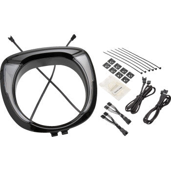 CIRO Headlight Bezel - Fang® - Chieftain - Black 46206