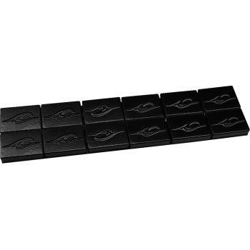 COASTAL MOTO Wheel Weights - Black - 1 oz - 12 Pack WWKIT-10-12B