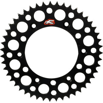 RENTHAL Rear Sprocket - Aluminum - 47 Tooth - Black - Gas Gas/Husqvarna/KTM 441U-428-47GPBK