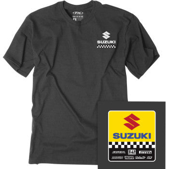 FACTORY EFFEX Youth Suzuki Starting Line T-Shirt - Heather Charcoal - XL 27-83406