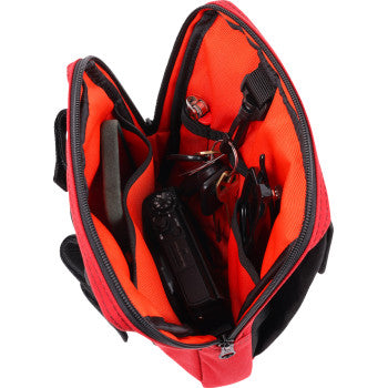 THRASHIN SUPPLY CO. Handlebar Bag Slim - Red THB-0034