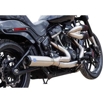 S&S CYCLE exhaust 2:1 qualifier 49 state stainless m8 softail 2018-23 550-1103