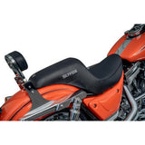 SLYFOX Slyfox Seat - Gray Logo - Black Vinyl - Smooth - FXR '82-'00 SlyFox4681B