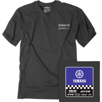 FACTORY EFFEX Yamaha Starting Line T-Shirt - Heather Charcoal - Large 27-87204