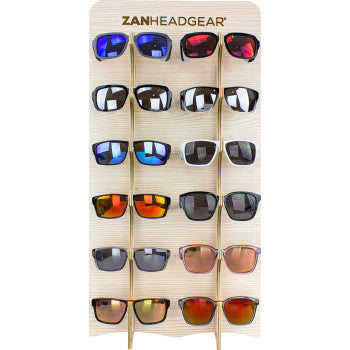 ZAN HEADGEAR Lifestyle Sunglasses Display - 12-Piece Set  EZLIFE25