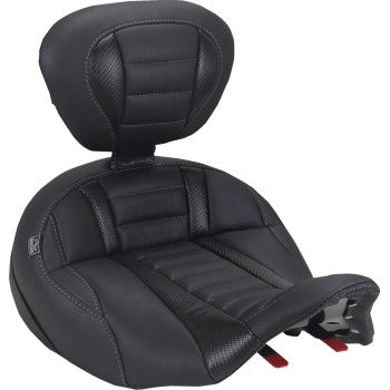 MUSTANG Seat Deluxe Tour Solo Sr Dbr Gry Thread 89406GM