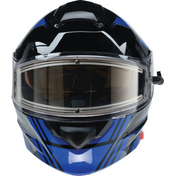 Z1R Solaris 2.0 Helmet - First Tracks - Electric - Dual Pane - Black/Blue - Large 0120-0834