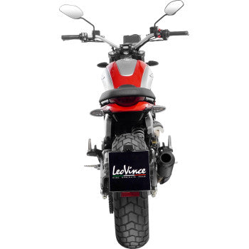 LEOVINCE LV-10 Slip-On Muffler - Black Scrambler 2023-2024  15266FB