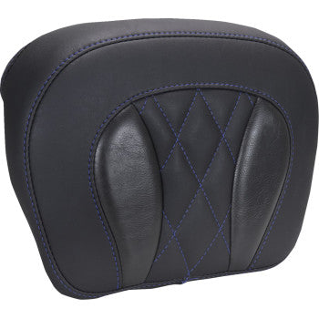 MUSTANG Chopped Tour-Pak® Pad - Sky Blue Stitching - FLH/FLT '23-'25 88440SB