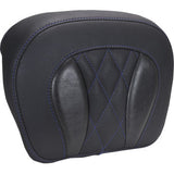 MUSTANG Chopped Tour-Pak® Pad - Sky Blue Stitching - FLH/FLT '23-'25 88440SB