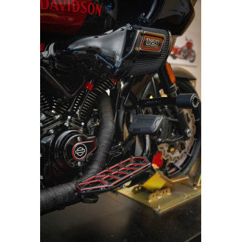 KODLIN USA NXL Floorboards - Black w/ Red Accent K73253-RL
