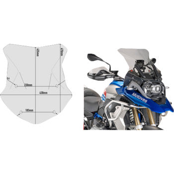 GIVI Windshield - Smoke - BMW 5124D